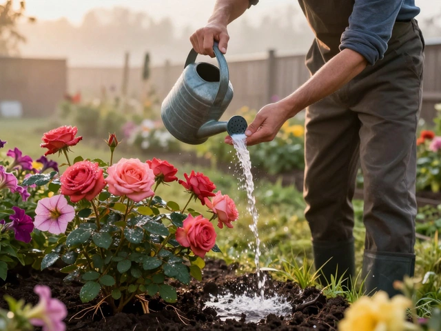 Чем полить садовые цветы для пышного цветения: лучшие способы и средства