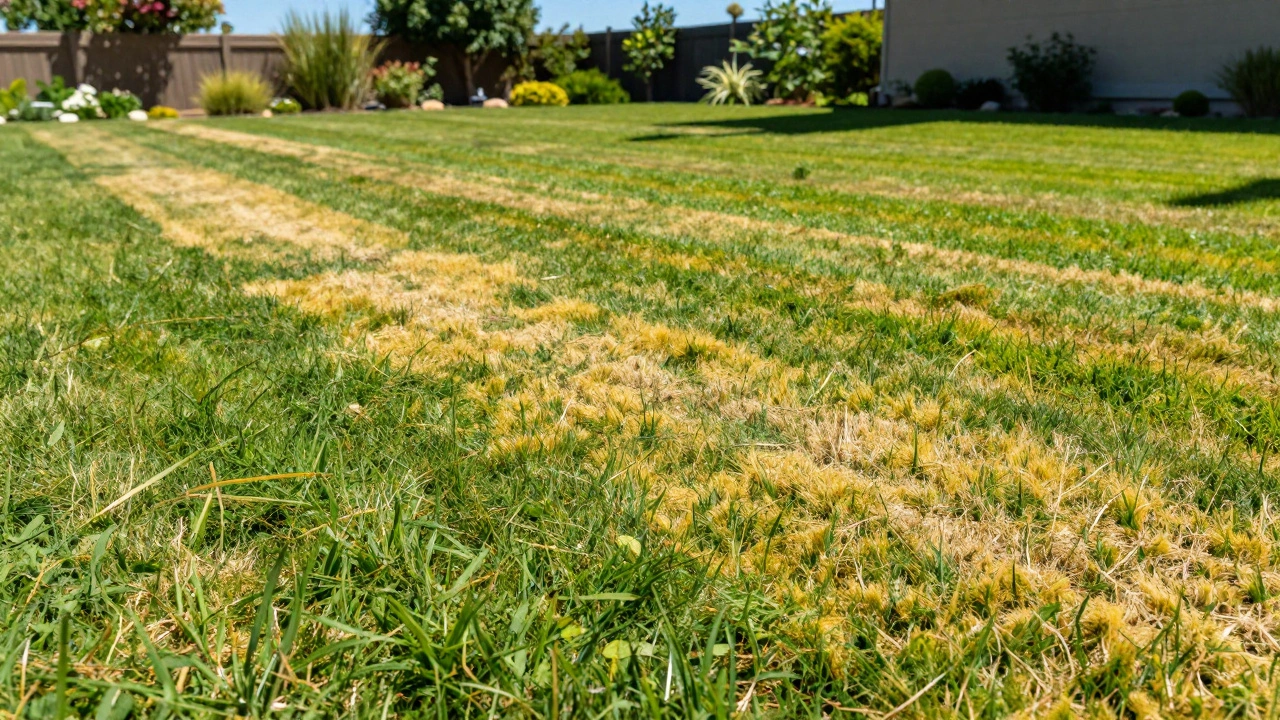 Почему летом желтеет газон: причины, диагностика и способы восстановления