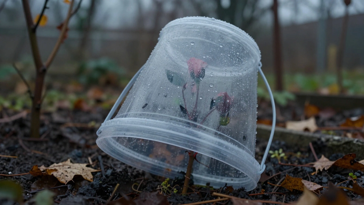 Укрытие роз ведрами на зиму: стоит ли так делать и какие есть альтернативы